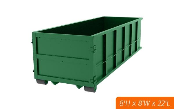 our team can work with you to determine if a forty yard dumpster is the right size for your project